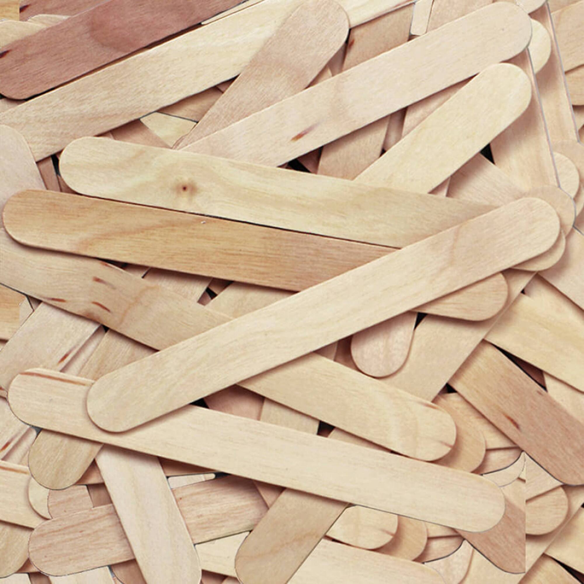 10 Packs: 500 ct. (5,000 total) Creativity Street® Natural Jumbo Craft Sticks